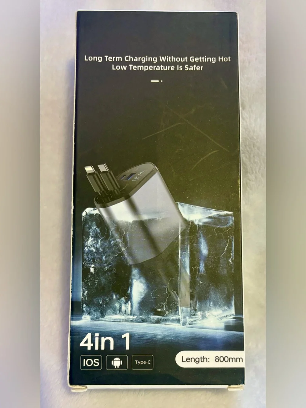 4 in 1 Auto 12V Cellular Charging Pad and USB Car Charger - Black